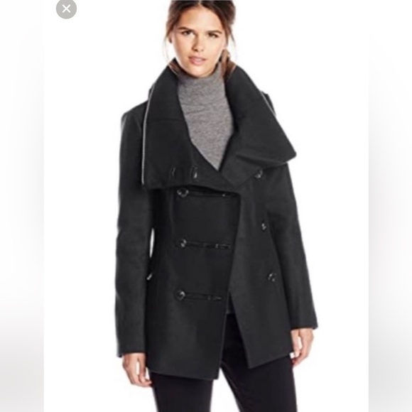 MACKAGE Wool Coat with Hidden Hoodie - Picture 1 of 10